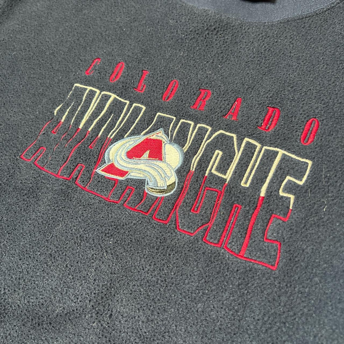 90s Colorado Avalanche NHL Fleece Crewneck Sweatshirt