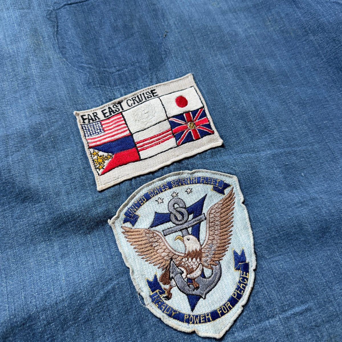 60s U.S. Navy Denim Vietnam War Souvenir Jacket