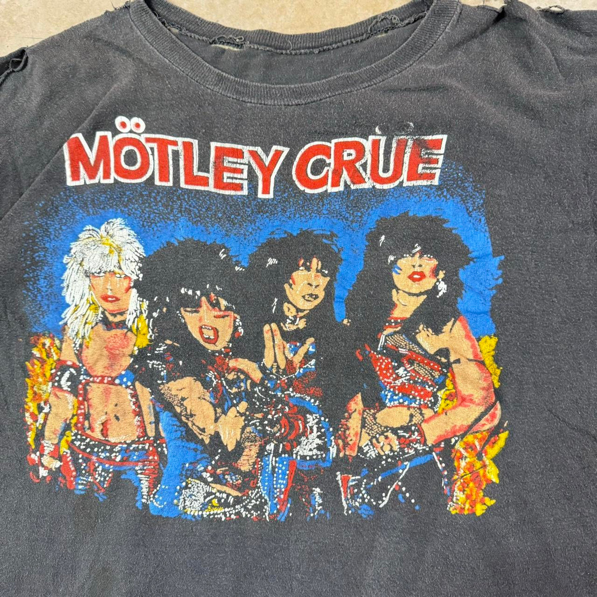 Motley Crue 1980s Band T-Shirt