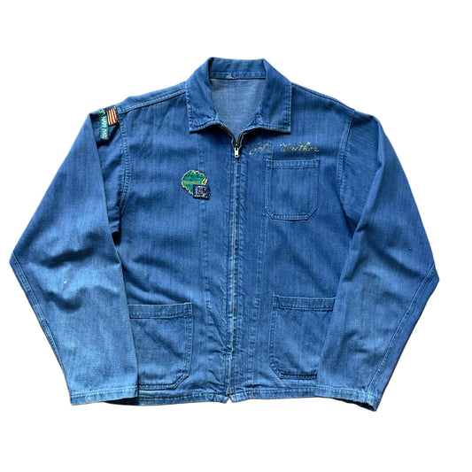 60s U.S. Navy Denim Vietnam War Souvenir Jacket
