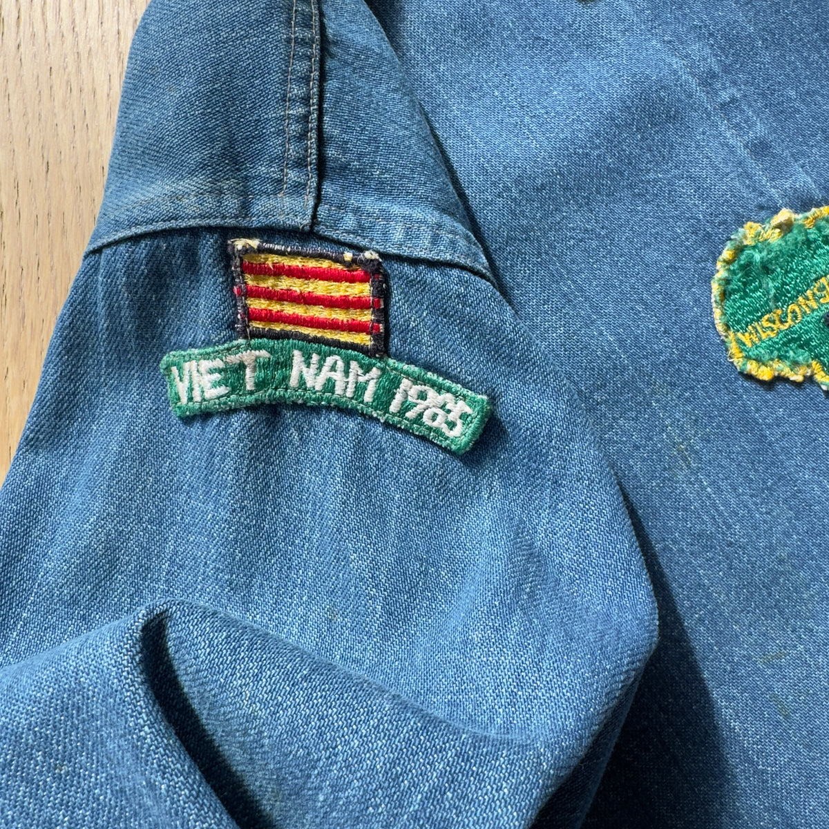 60s U.S. Navy Denim Vietnam War Souvenir Jacket