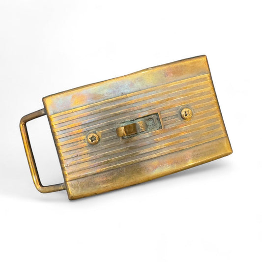 Solid Bronze Vail Belt Buckle