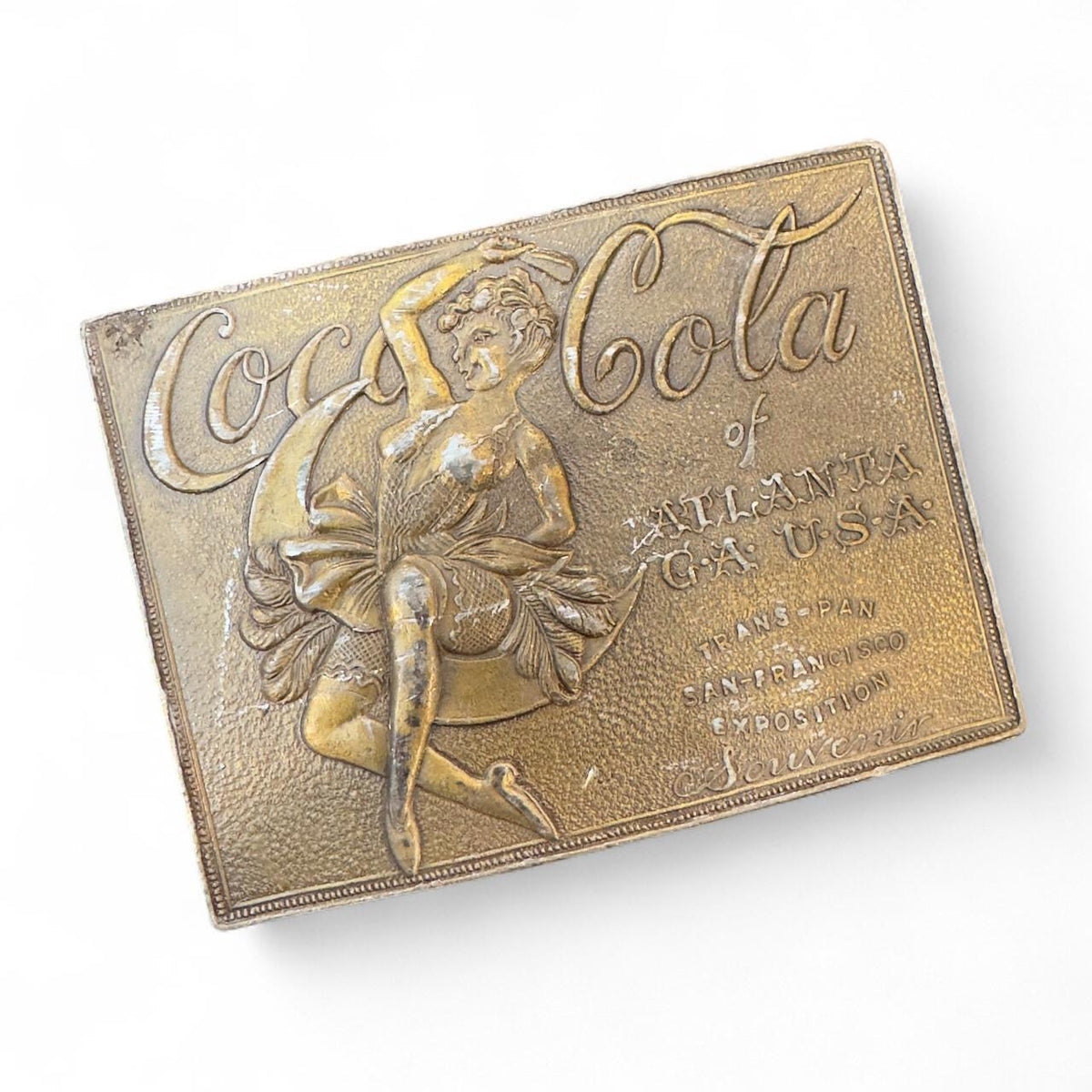 Coca Cola Tran-Pan San Francisco Expo Belt Buckle