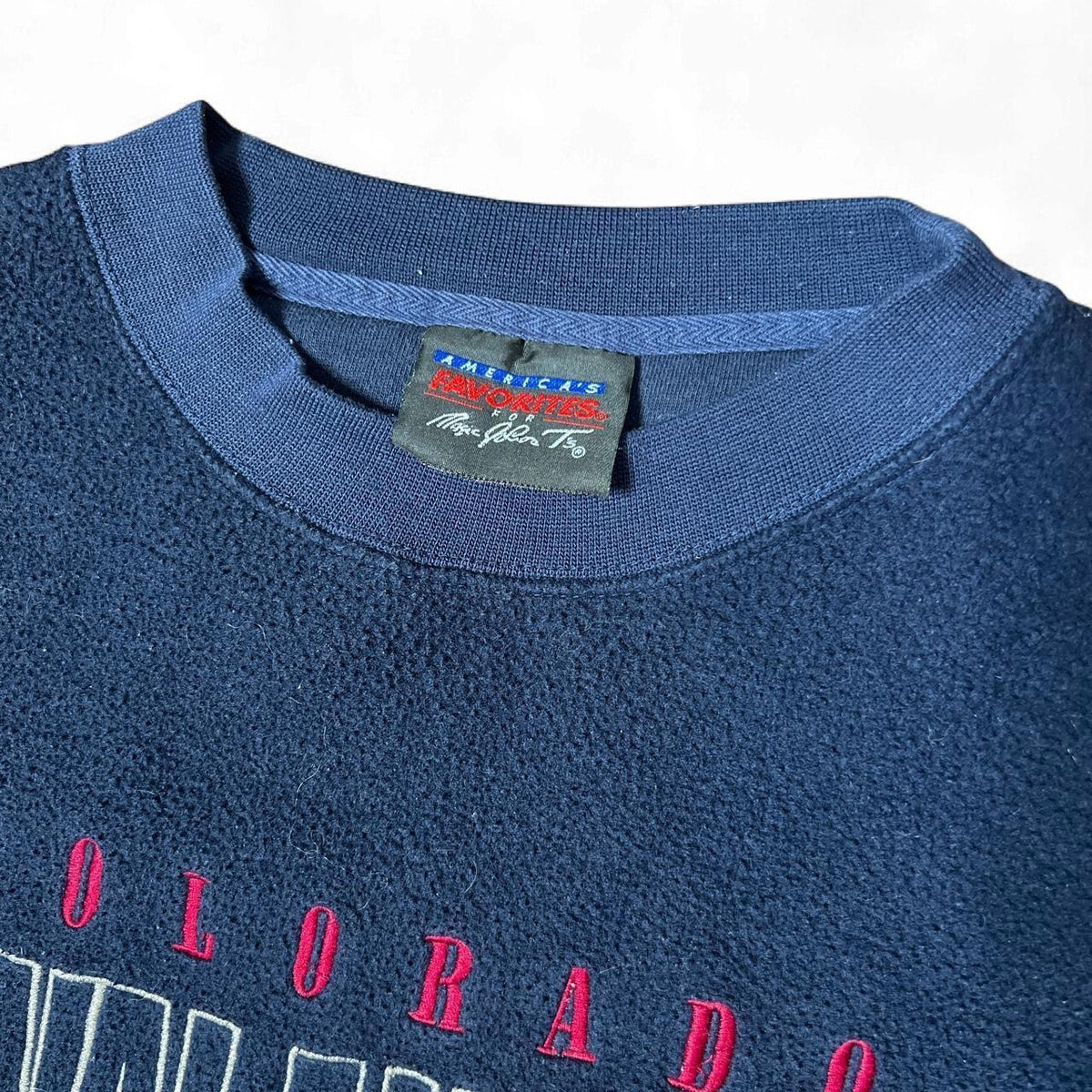 90s Colorado Avalanche NHL Fleece Crewneck Sweatshirt