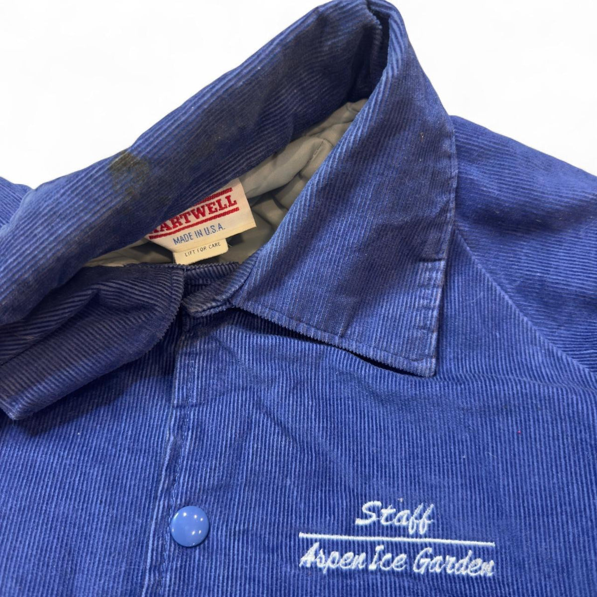 Aspen Ice Garden Staff Corduroy Bomber Jacket