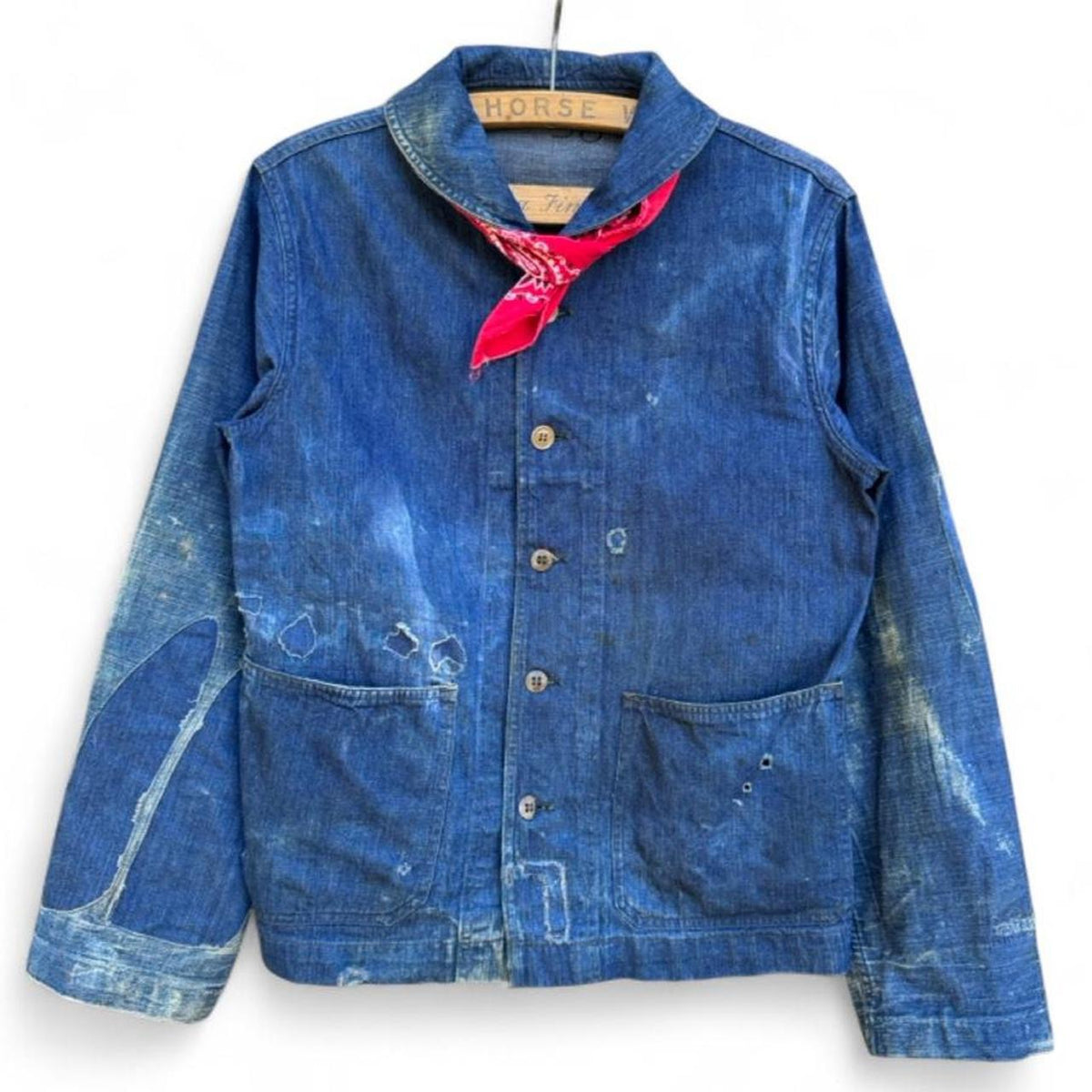 1940s US Navy Denim Shawl Collar Jacket