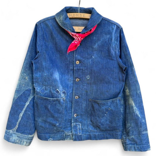 1940s US Navy Denim Shawl Collar Jacket