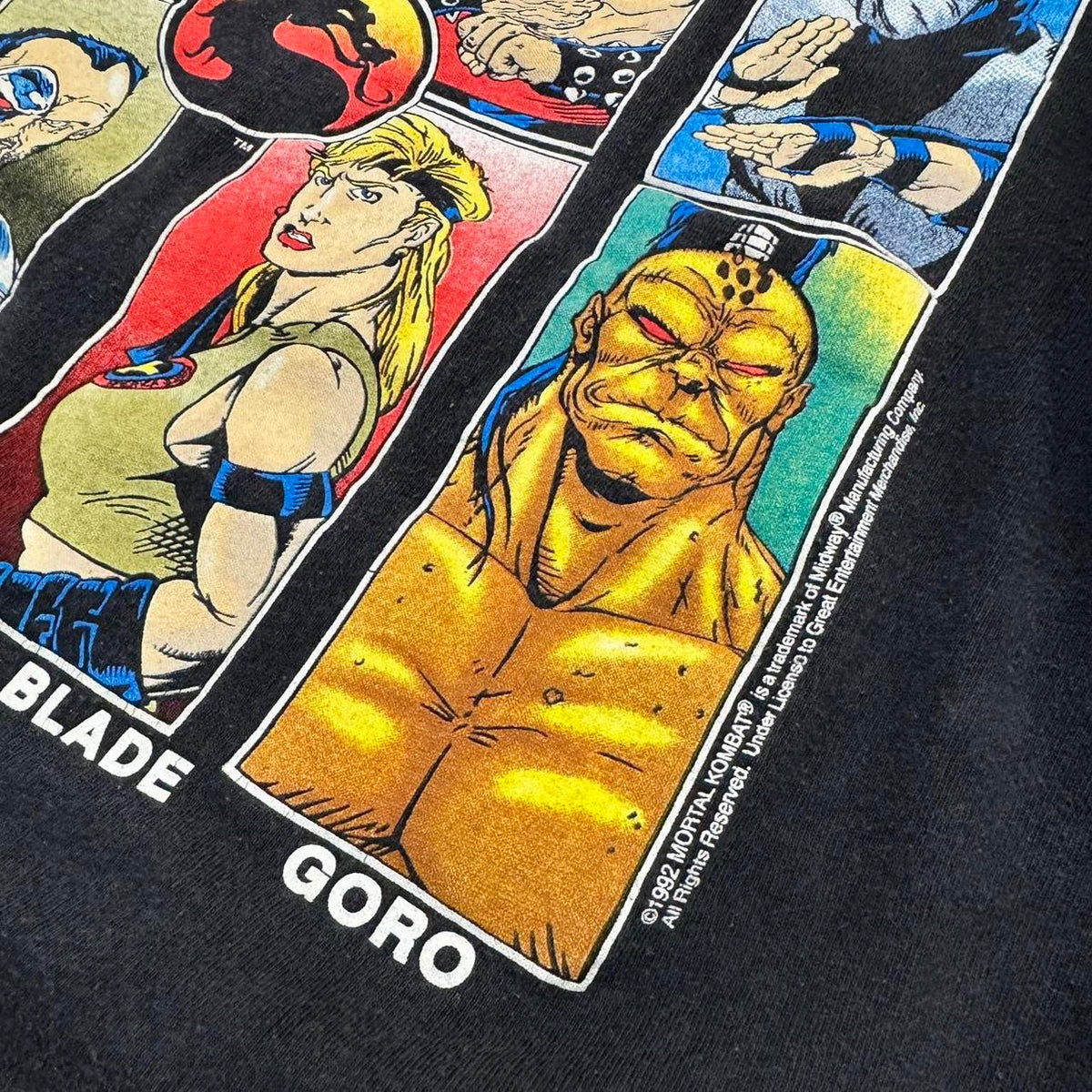 1992 GEM Mortal Kombat Roster T-Shirt