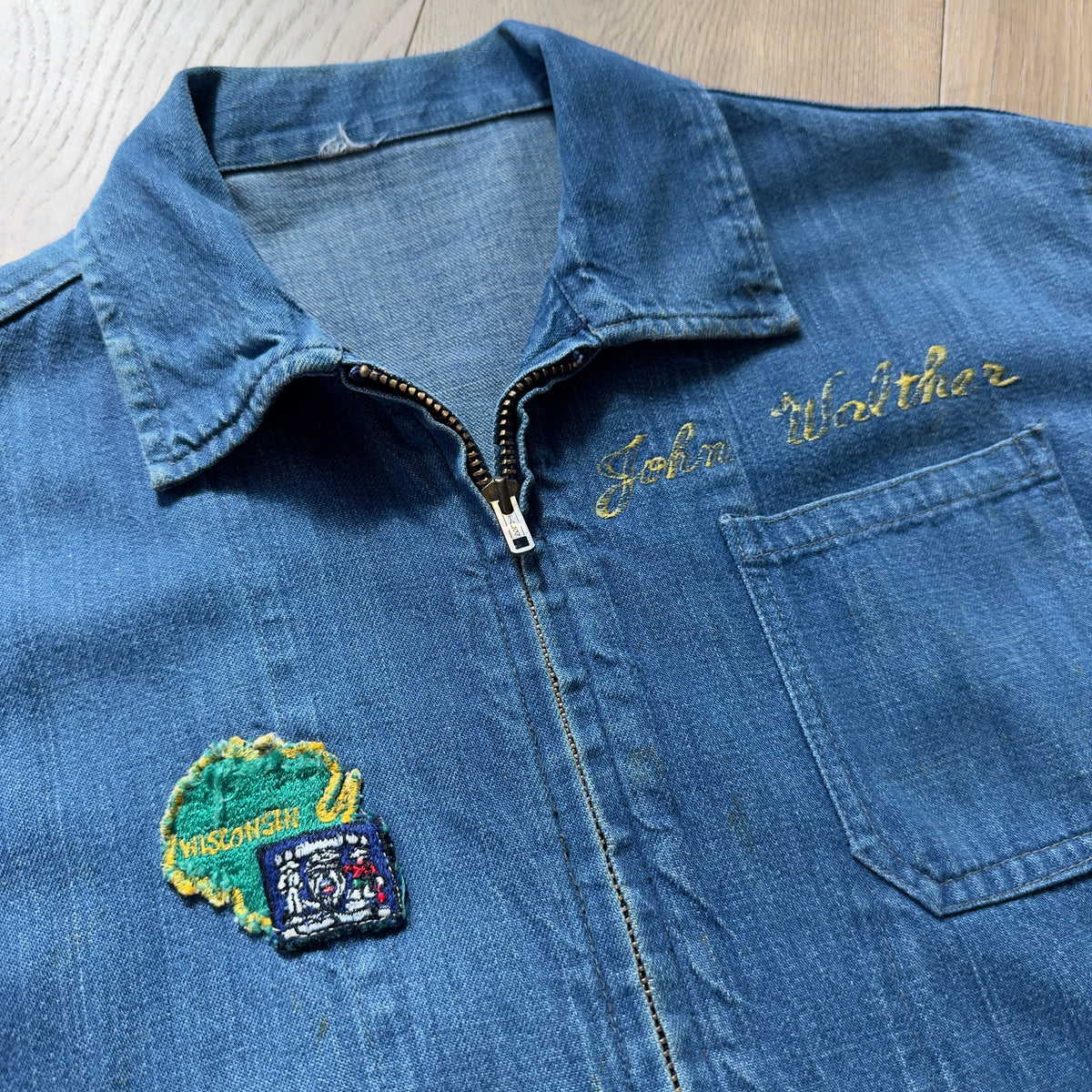 60s U.S. Navy Denim Vietnam War Souvenir Jacket