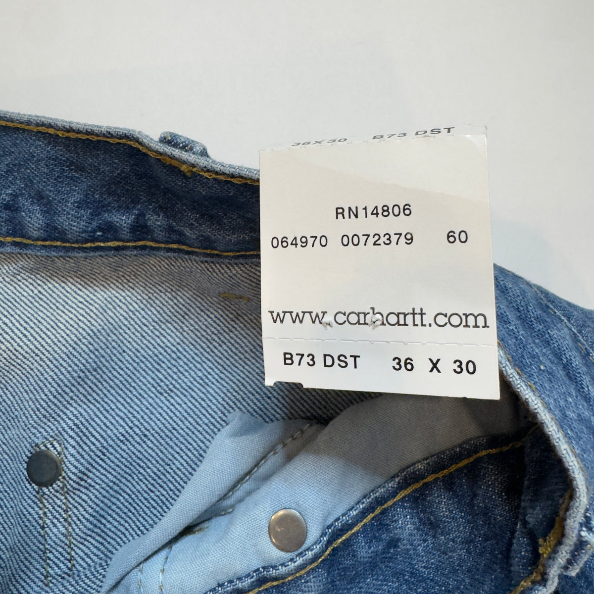 Carhartt B73 DST Double Knee Logger Dungaree USA NOS 36x30