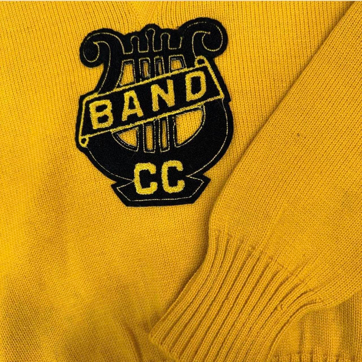 1940s Colorado College Band Letterman Wool Sweatshirt