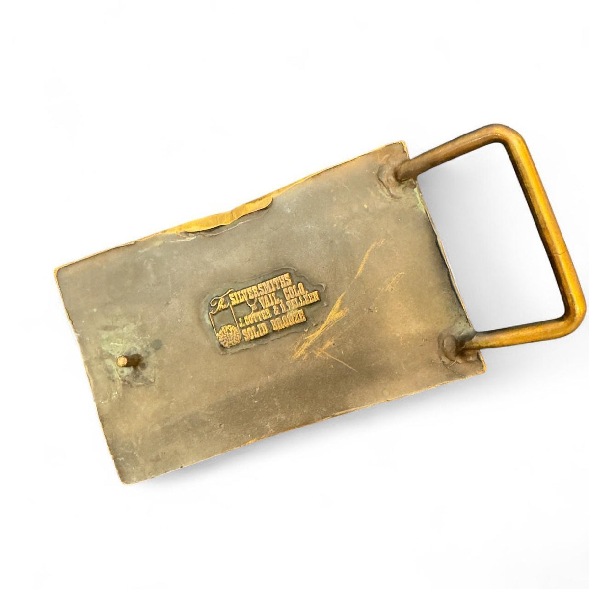 Solid Bronze Vail Belt Buckle