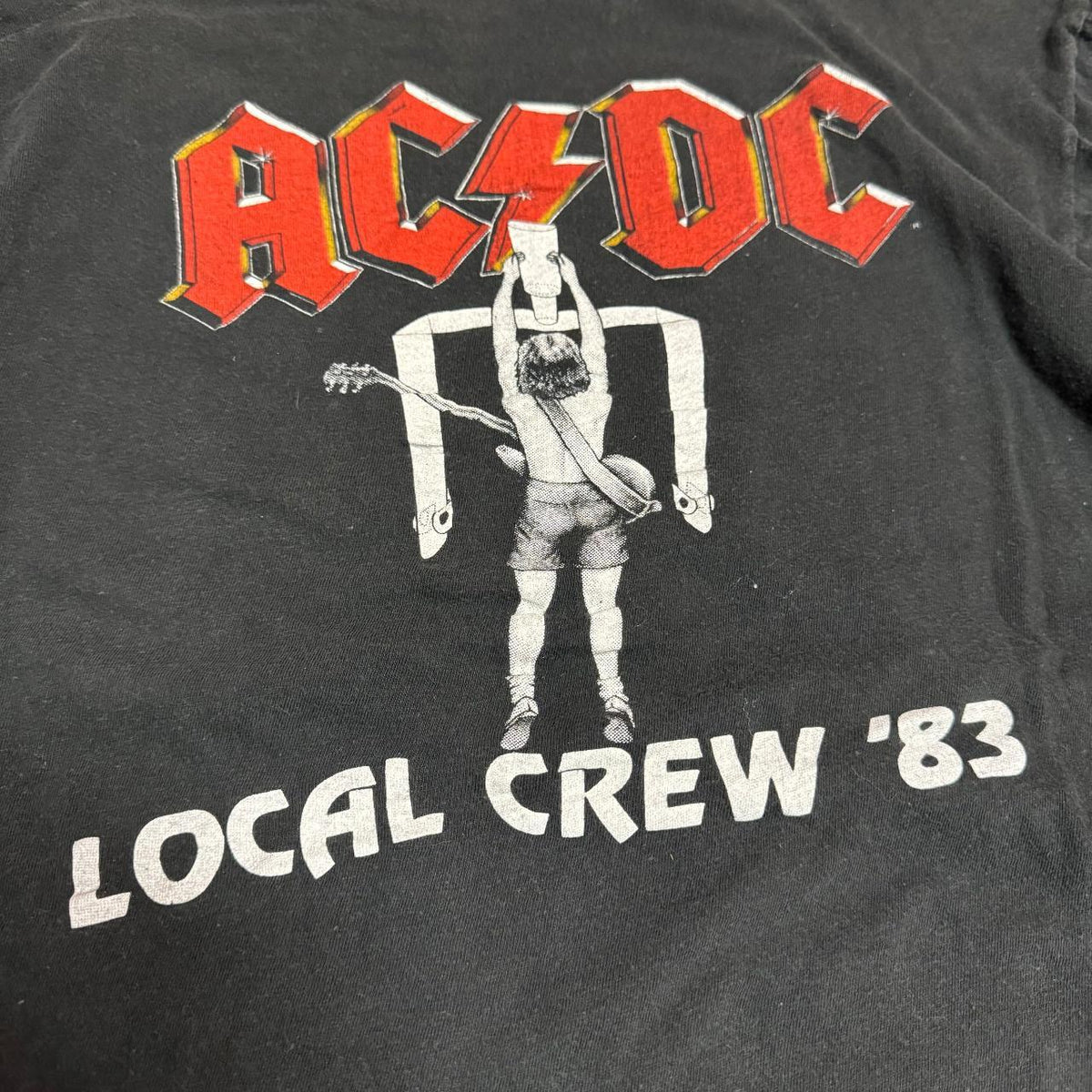 1983 AC/DC Flick Of The Switch Band Crew T-Shirt