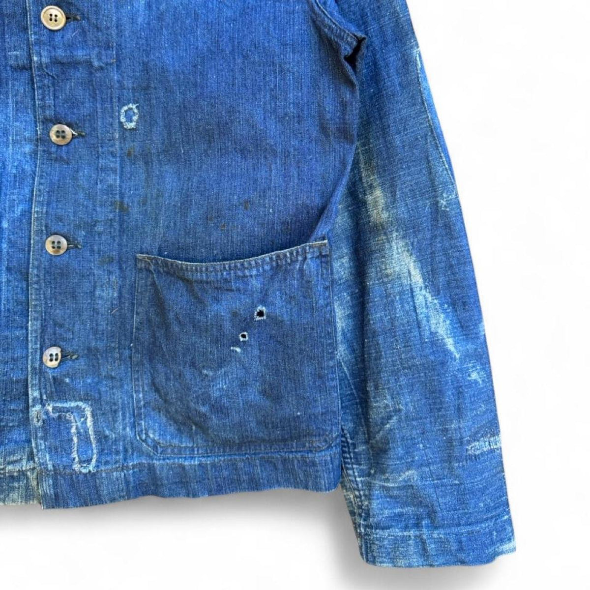 1940s US Navy Denim Shawl Collar Jacket