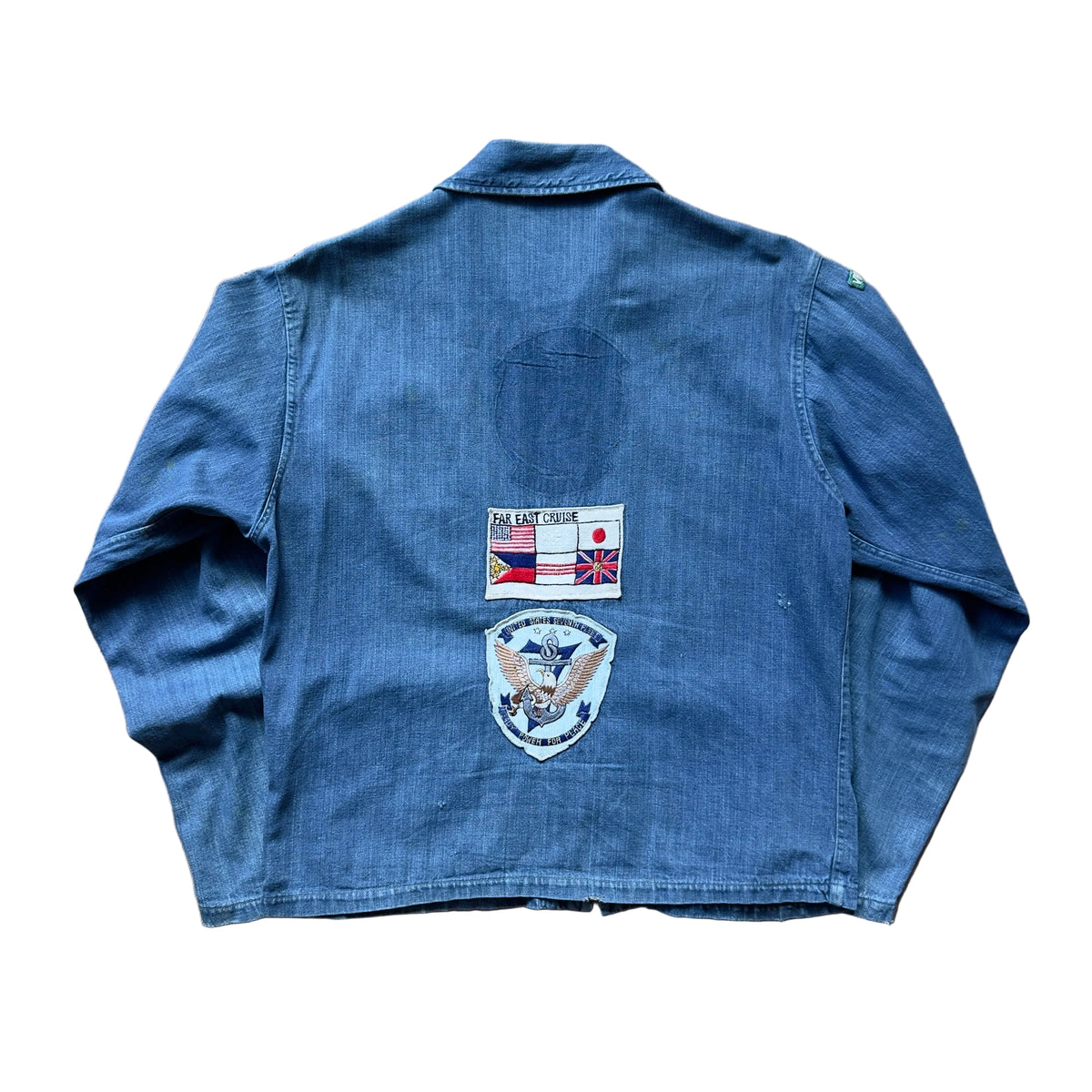 60s U.S. Navy Denim Vietnam War Souvenir Jacket
