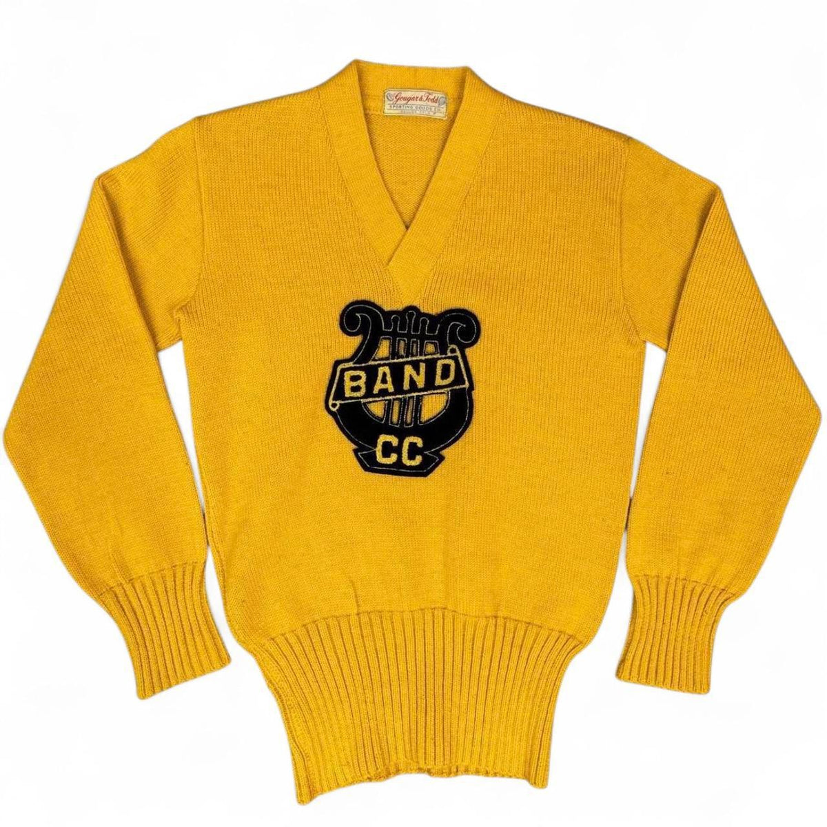 1940s Colorado College Band Letterman Wool Sweatshirt