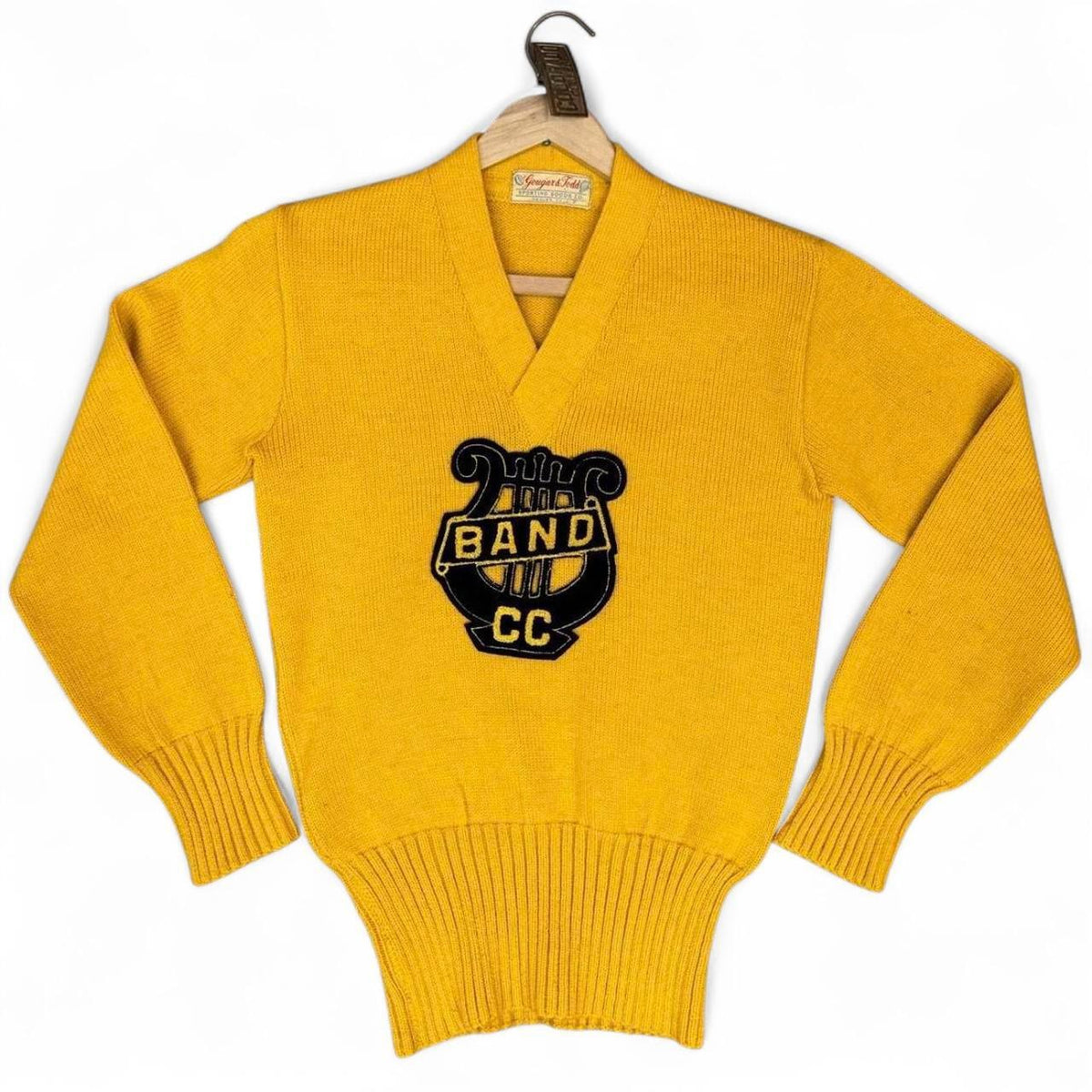 1940s Colorado College Band Letterman Wool Sweatshirt