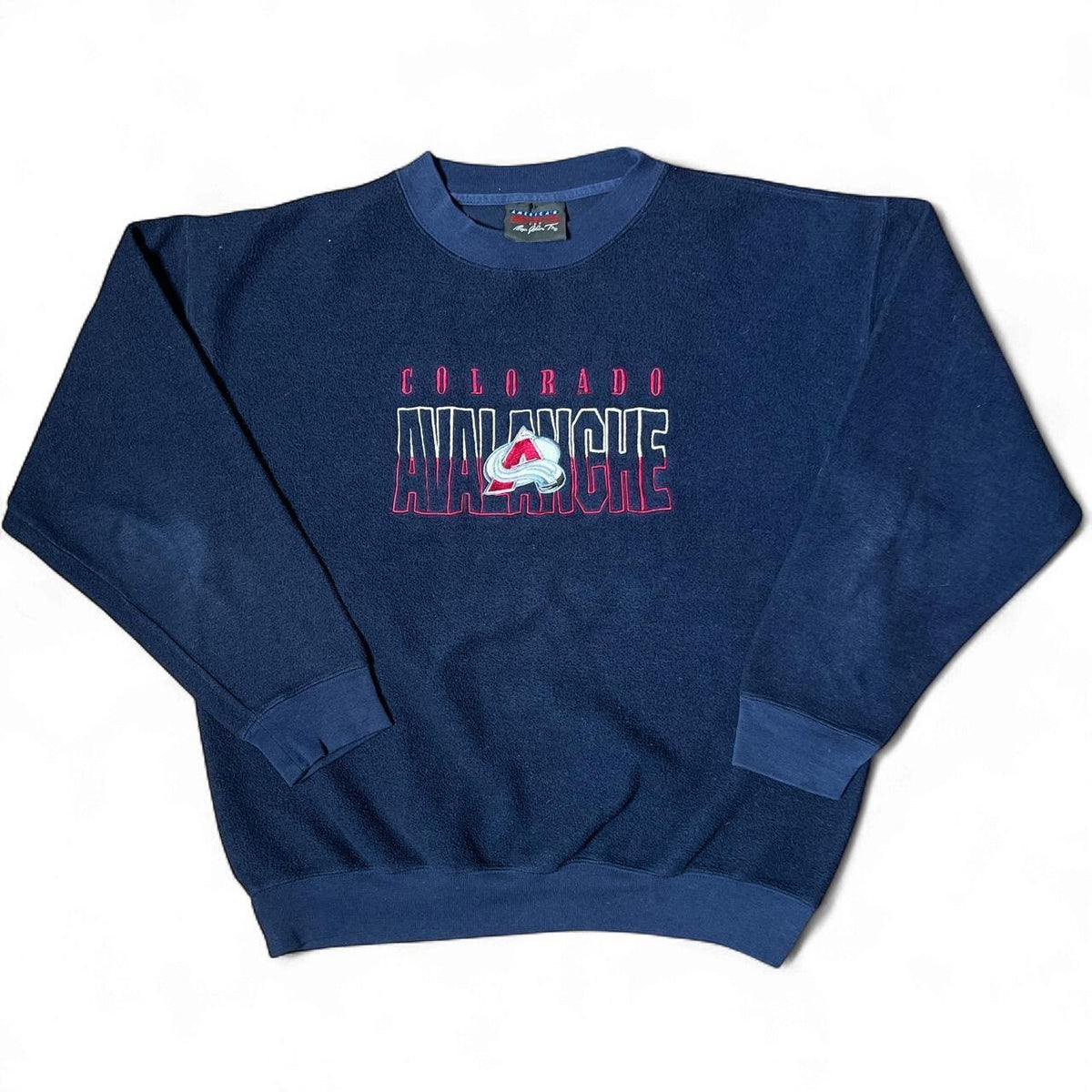 90s Colorado Avalanche NHL Fleece Crewneck Sweatshirt