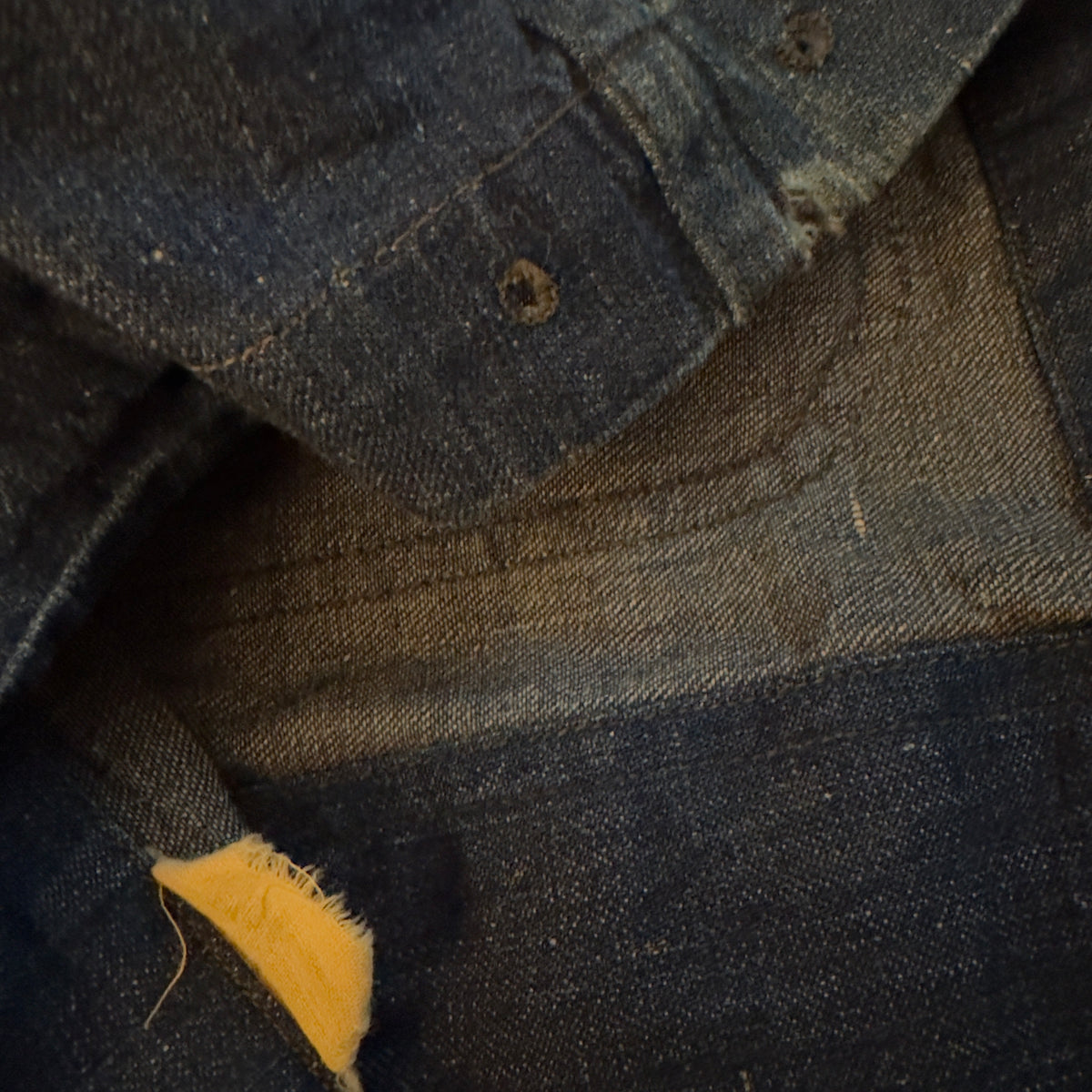1940s US Navy Denim Shawl Collar Jacket