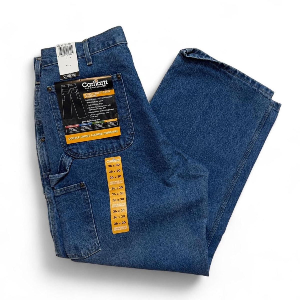 Carhartt B73 DST Double Knee Logger Dungaree USA NOS 36x30