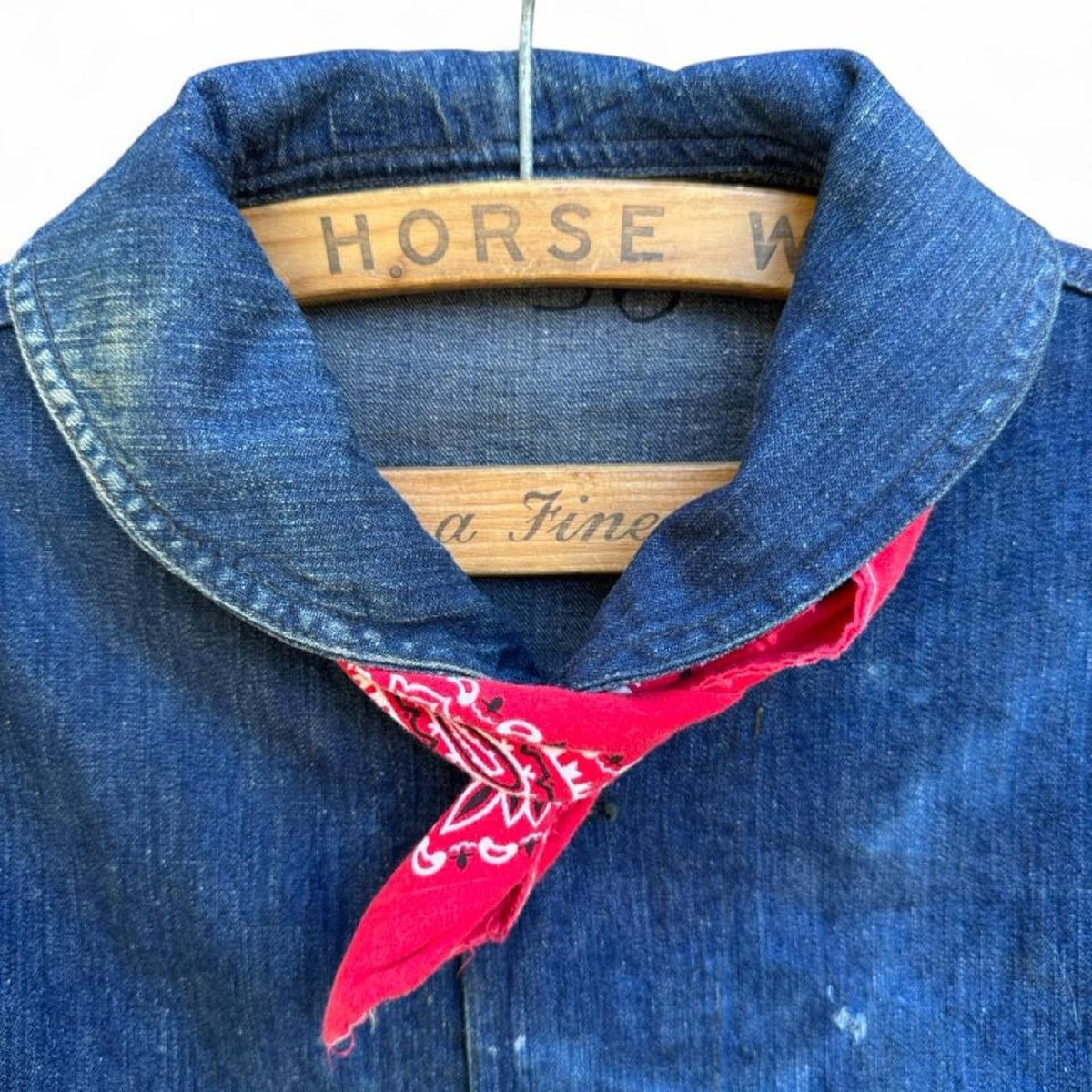 1940s US Navy Denim Shawl Collar Jacket