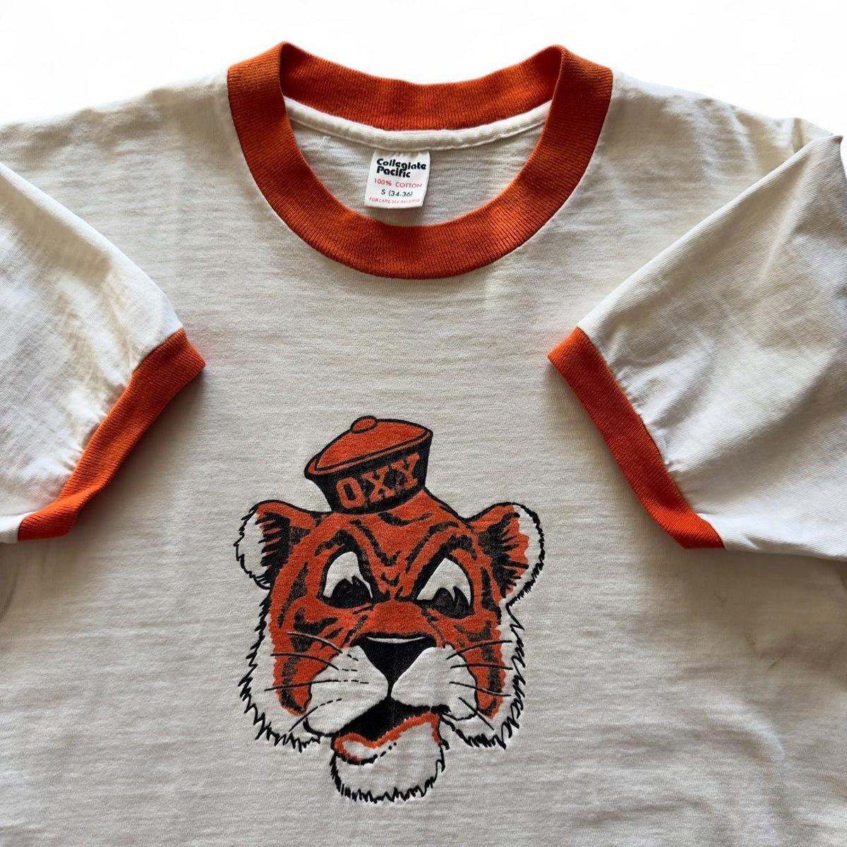 70s OXY Occidental College Ringer T-Shirt