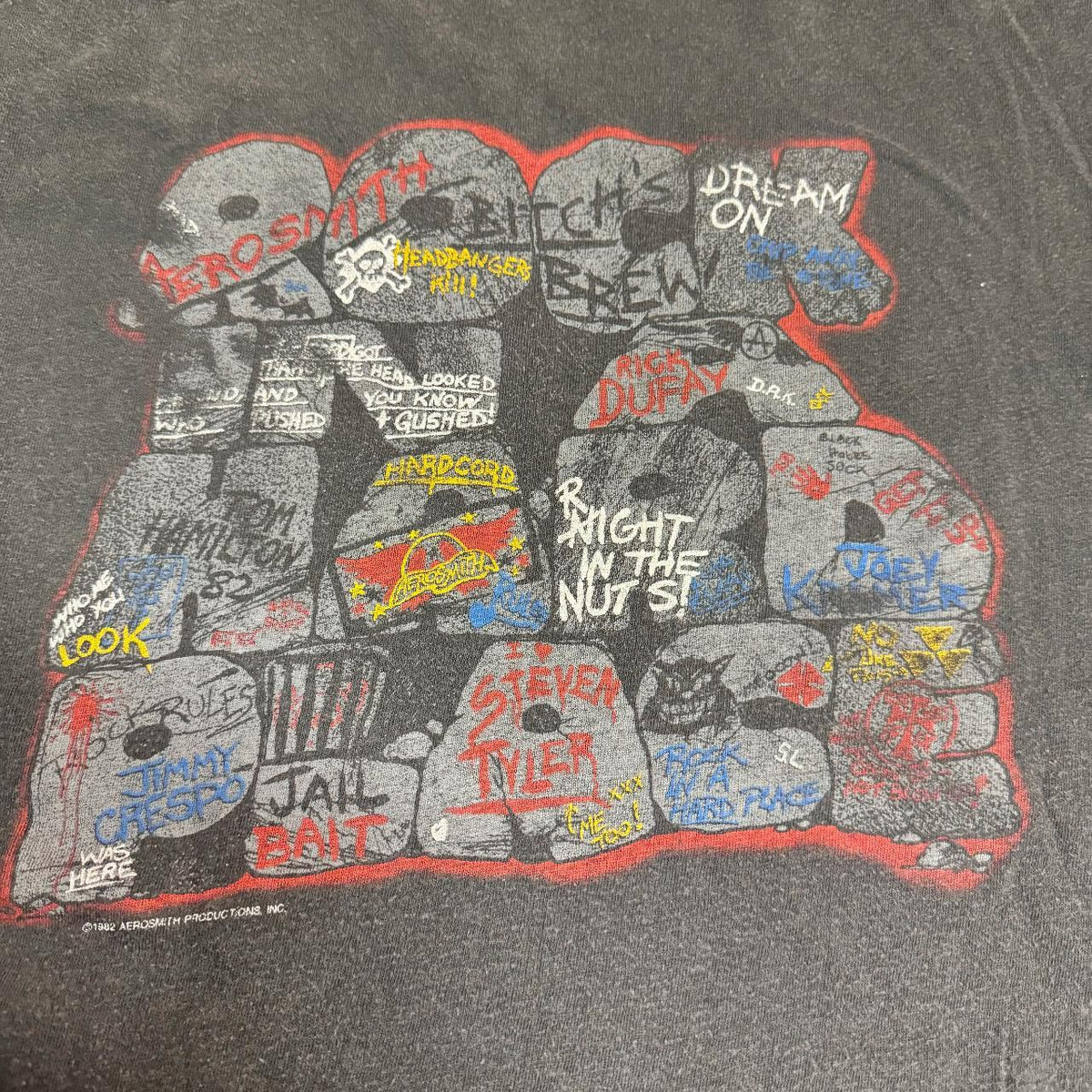1982 Aerosmith Rock In A Hard Place Band T-Shirt