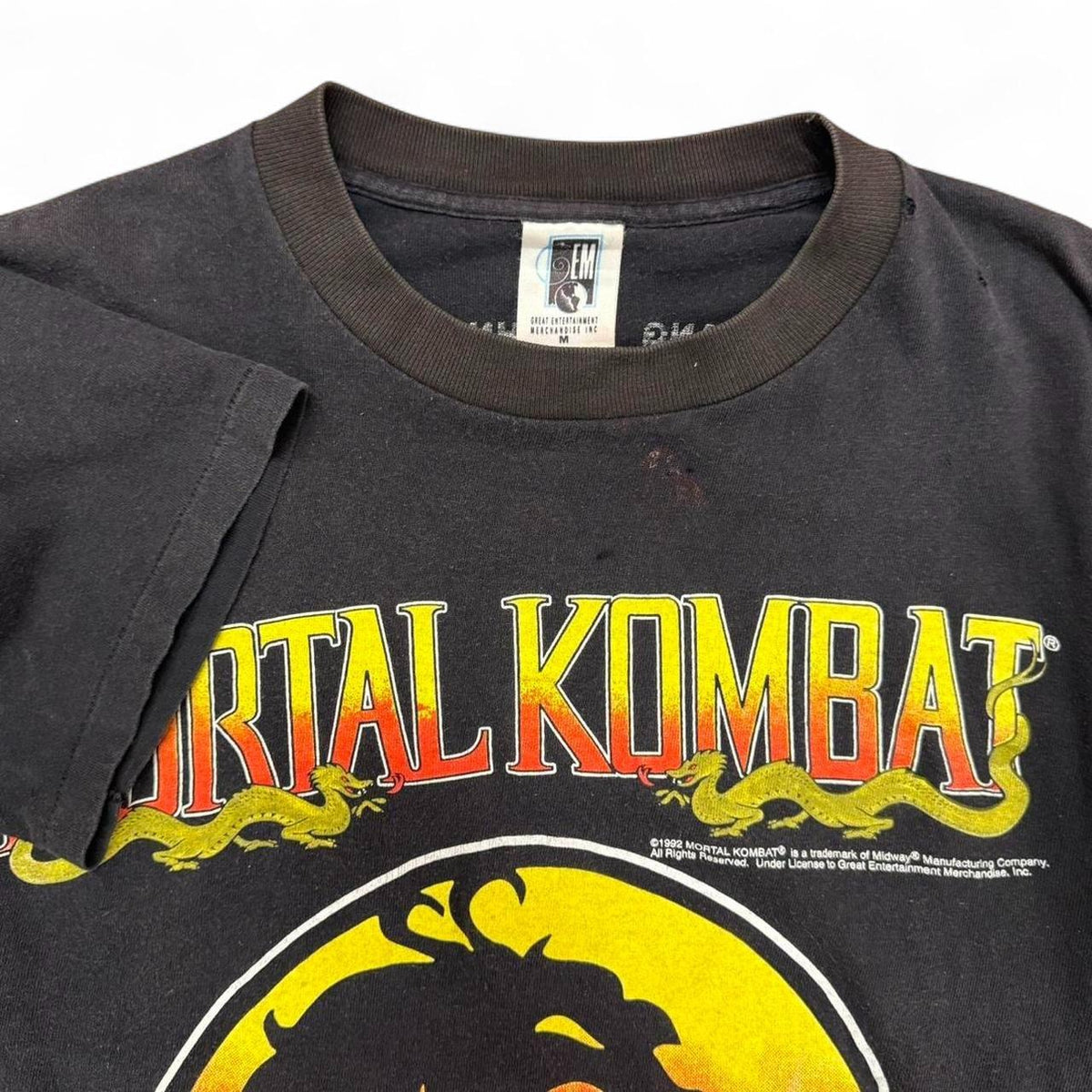 1992 GEM Mortal Kombat Roster T-Shirt
