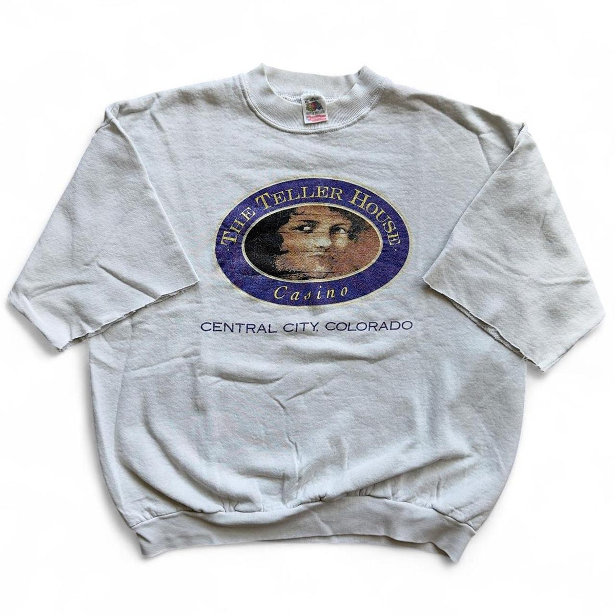 90s The Teller House Casino Cutoff Sweatshirt