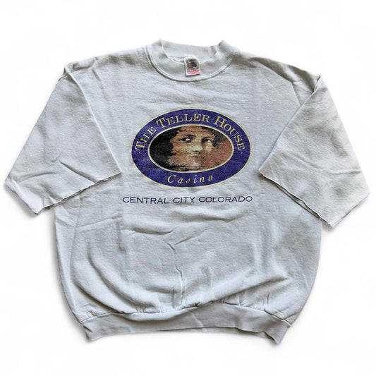 90s The Teller House Casino Cutoff Sweatshirt
