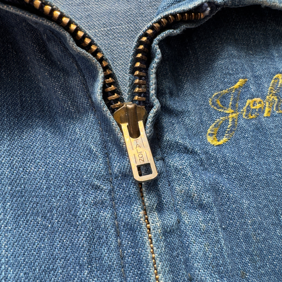 60s U.S. Navy Denim Vietnam War Souvenir Jacket