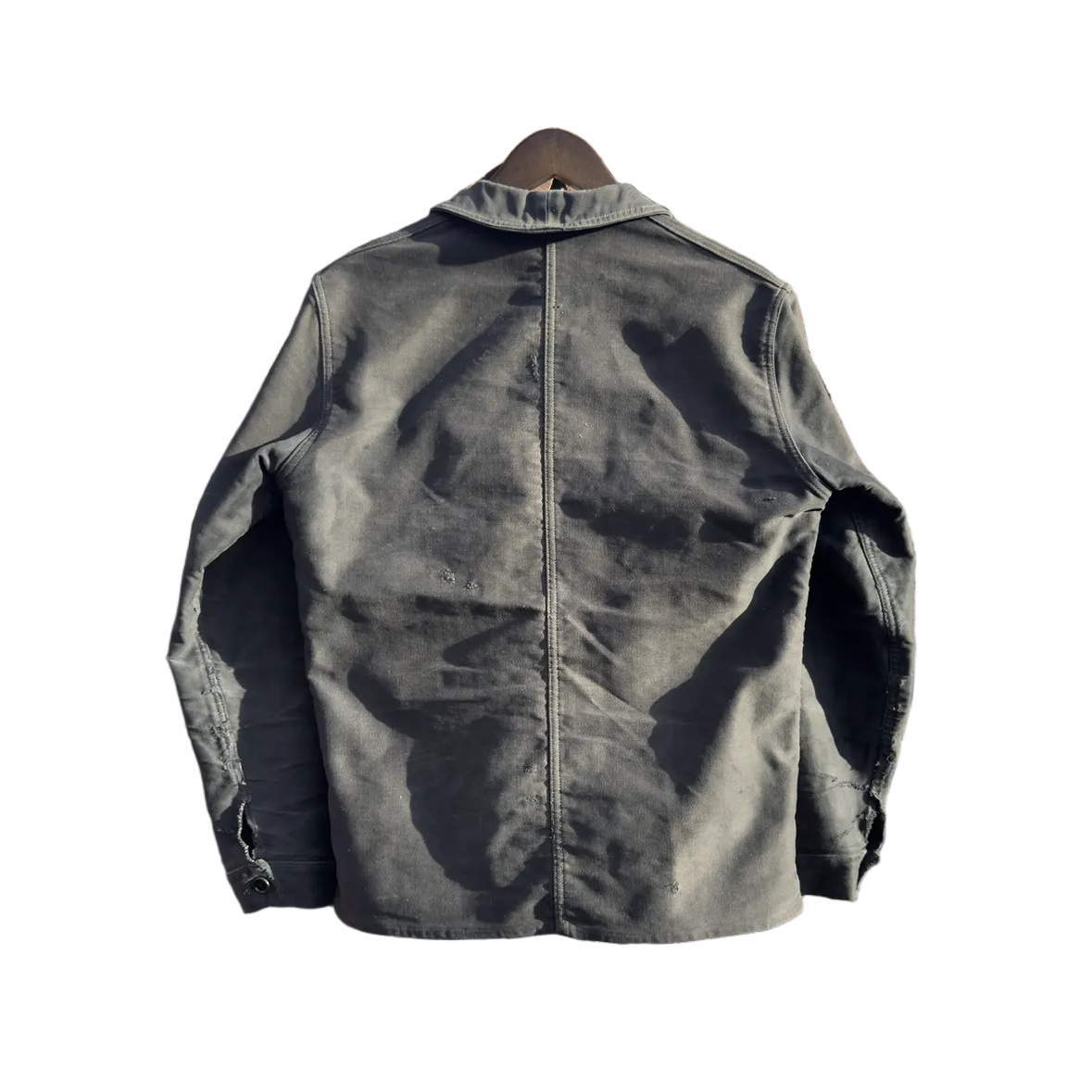 1950s ESKA French Moleskine Black Work Jacket
